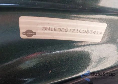 2001 Nissan Xterra Xe-V6 из США, поврежденный, VIN 5N1ED28T21C583414